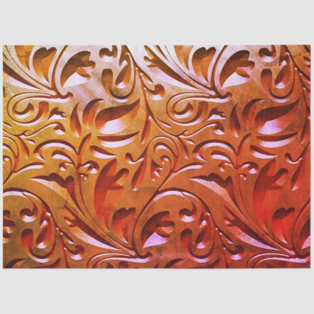 Papel De Seda Carved wood woodgrain look elegant abstract brown  (Frente )