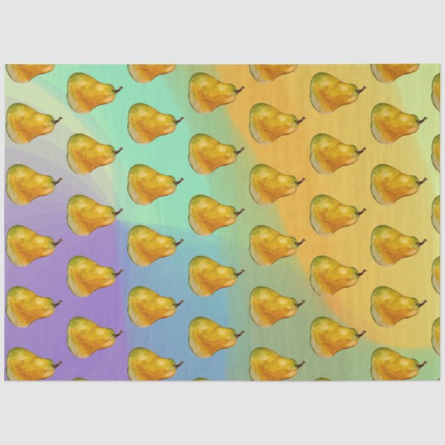 Papel De Seda Cary's Pear Watercolor (Frente )