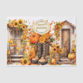 Papel De Seda Casa de outono