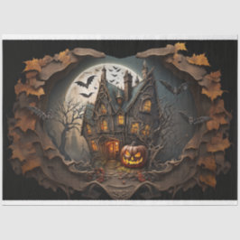 Papel De Seda Casa Spooky- Halloween