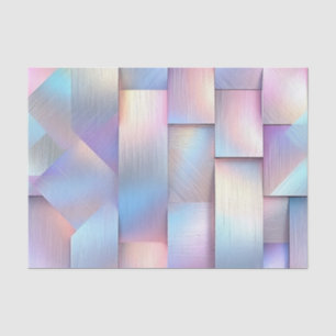 Papel De Seda Casamento Aniversário Decoupage Geométrico Iridesc