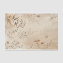 Papel De Seda Casamento Botânico Floral Delicado Vintage Boho