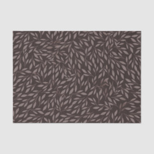 Papel De Seda Casamento Botânico Folhas Rosa Mauve Chocolate