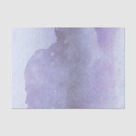 Papel De Seda Casamento com Aquarela Roxa Lavanda Moderna