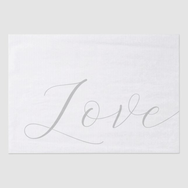 Papel De Seda Casamento de Amor Elegante (Frente )