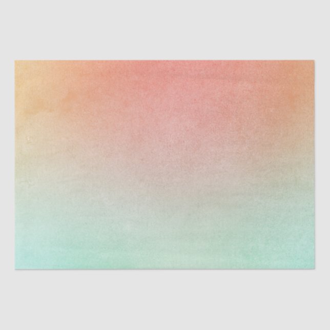 Papel De Seda Casamento de Laranja Pêssego Menta (Frente )