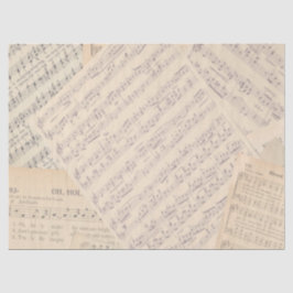 Papel De Seda Casamento de Música Vintage Sheet