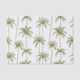 Papel De Seda Casamento de Palmeiras Tropicais