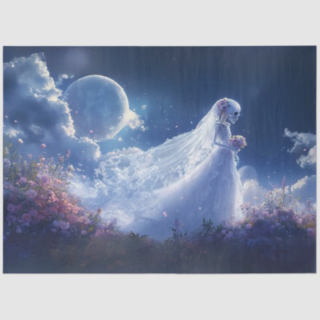 Papel De Seda Casamento de Sonho Fantástico de Descamação (Frente )