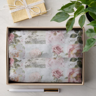 Papel De Seda Casamento Elegante Vintage Inspirado em Shabby Chi