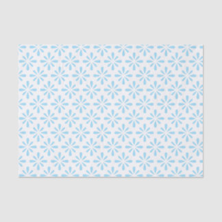 Papel De Seda Casamento Floral Azul Claro Pastel Elegante