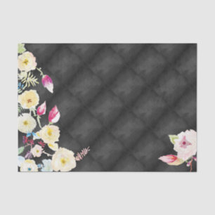 Papel De Seda Casamento floral do vintage rústico do quadro