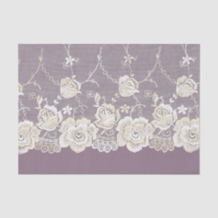 Papel De Seda Casamento Floral Romântico Roxo-Roxo