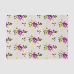 Papel De Seda Casamento Floral Rosa-Rosa-Creme