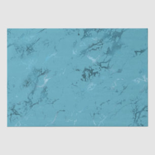 Papel De Seda Casamento Mármore Azul Água Chic