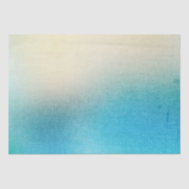 Papel De Seda Casamento na Praia Estrela do Mar Azul Turquesa Br (Frente )