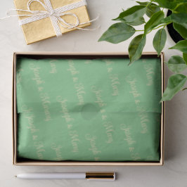 Papel De Seda Casamento no Jardim com Verde de Samambaia e Amare