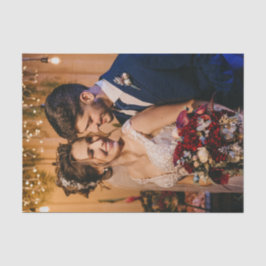 Papel De Seda Casamento Personalizado Adicione Sua Própria Foto 