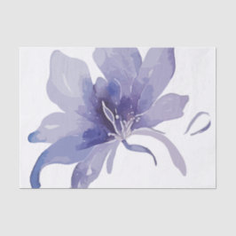 Papel De Seda Casamento Purple Iris Watercolor