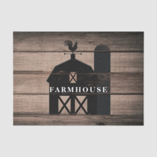 Papel De Seda Casamento Rustic Weathered Wood Black Barn Country