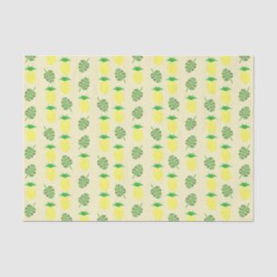Papel De Seda Casamento tropical de Verão, abacaxi e folhas de