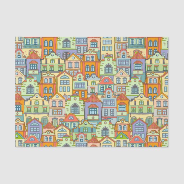 Papel De Seda Casas de dissociação (Frente )