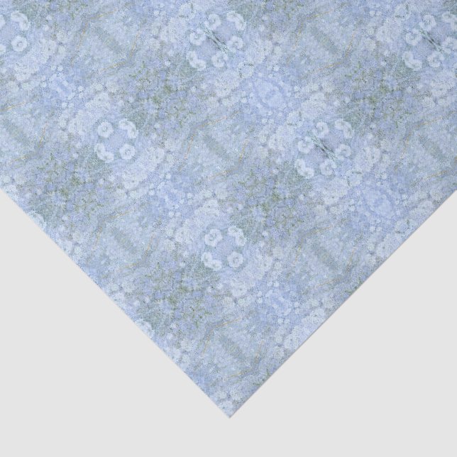 Papel De Seda Casca de Faia Azul (Detalhes)