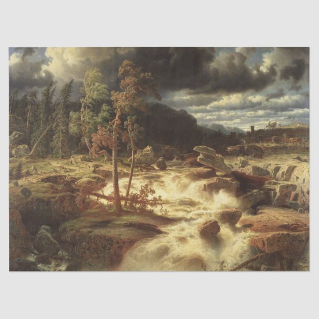 Papel De Seda Cascata na Suecia (por Marcus Larson) (Frente )