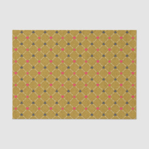 Papel De Seda Casino Vermelho, Dourado Traje de pôquer preto