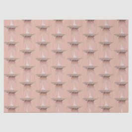 Papel De Seda Castanha-do-rosa de-ouro metálico Chic