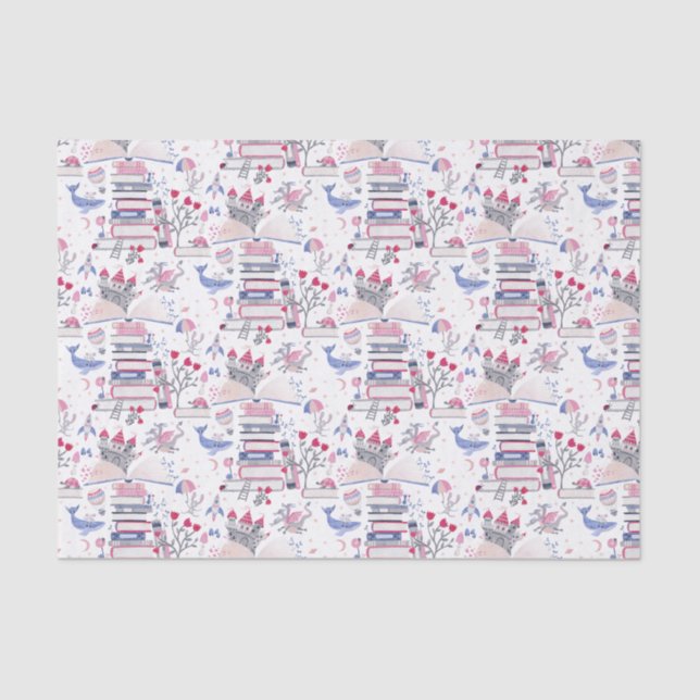 Papel De Seda Castelo Branco do Livro de Pop de Fairytale (Frente )