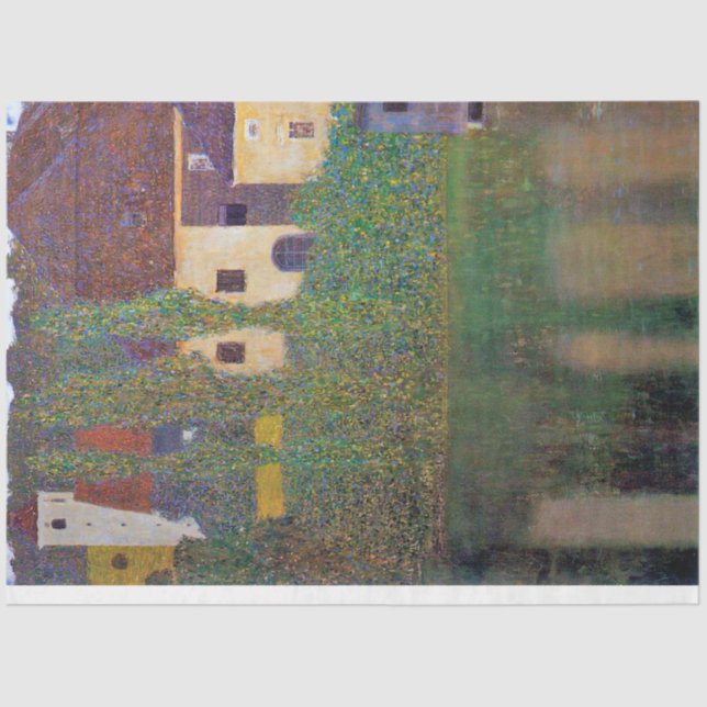 Papel De Seda Castelo de Água, Gustav Klimt (Frente )