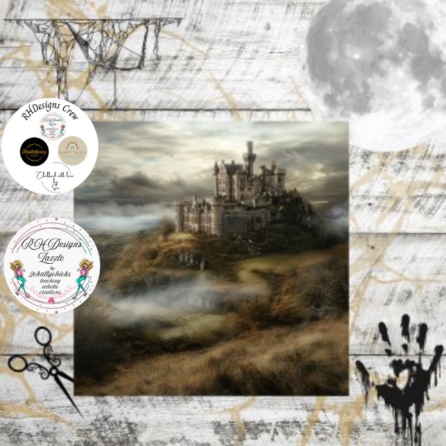 Papel De Seda Castelo de Decoupage Dracula na Irlanda (Criador carregado)