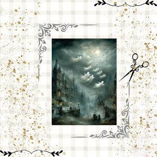 Papel De Seda Castelo de Dissociação do Espírito Luz Hollow Fog