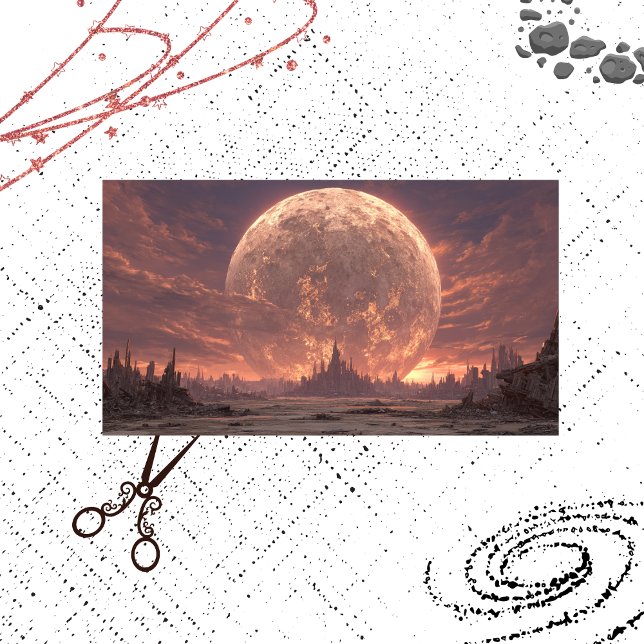 Papel De Seda Castelo de Lua de Paisagem Apocalipta Desaparecer (Criador carregado)