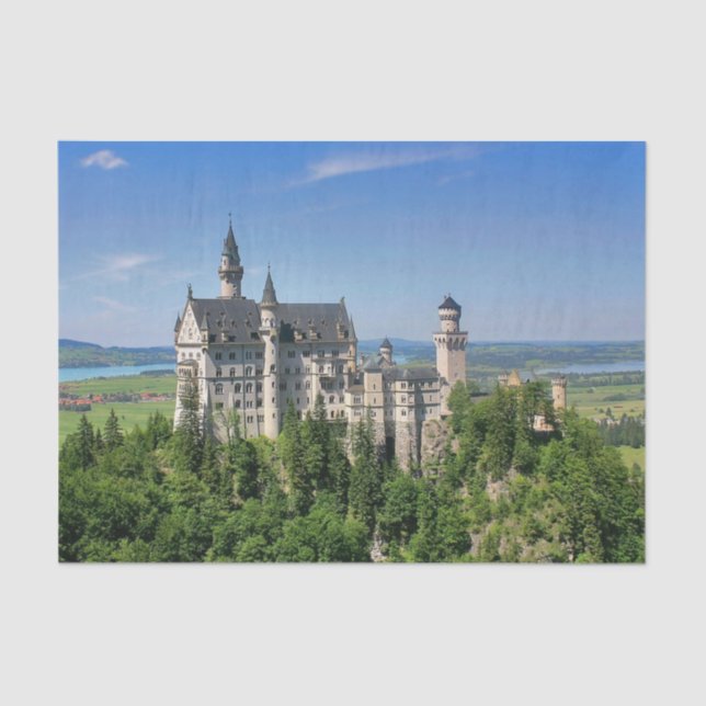 Papel De Seda Castelo de Neuschwanstein, Baviera, Alemanha (Frente )