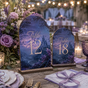 Papel De Seda Castelo Val Floral Roxo Estrelado Gótico