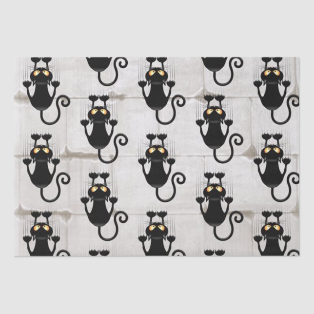 Papel De Seda Cat Caindo no personagem de desenho animado da div (Frente )