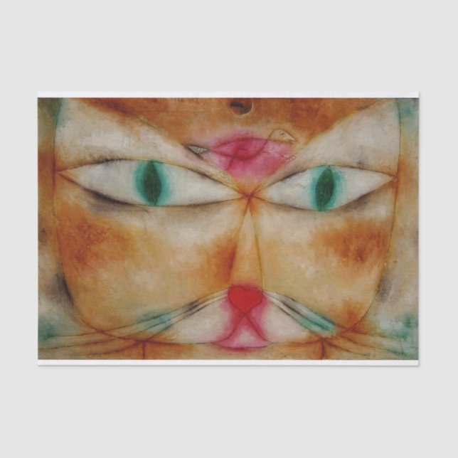 Papel De Seda Cat e Bird, Paul Klee, Decoupage (Frente )