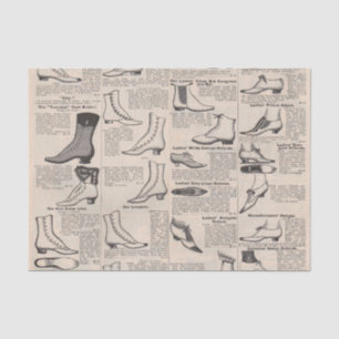 Papel De Seda Catálogo de Calçados para senhoras da Vintage - Mo