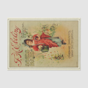 Papel De Seda Catálogo de Semente Vintage Ebeling Bulbs 1902