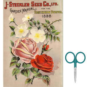 Papel De Seda Catálogo de Sementes Antigas J. Steckler Southern