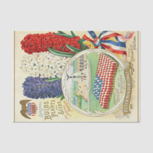 Papel De Seda Catálogo de Sementes da Vintage, Glória Antiga, Hy