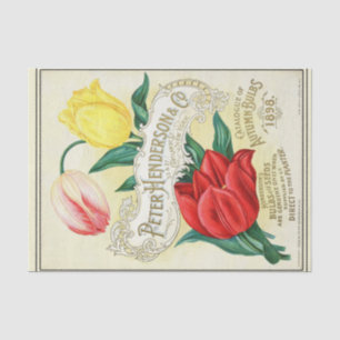 Papel De Seda Catálogo de Sementes da Vintage Henderson Autumn B