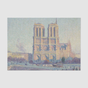 Papel De Seda Catedral de Notre Dame Paris Pintura Clássica Fran