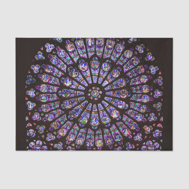 Papel De Seda Catedral de Notre Dame, Rosa de Paris (Frente )