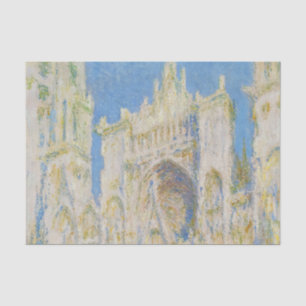 Papel De Seda Catedral de Rouen Portal Luz da Manhã Claude Monet
