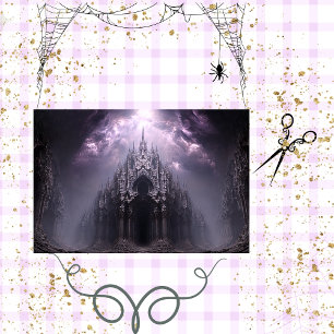 Papel De Seda Catedral Gótica de Dissociação Caverna Drácula