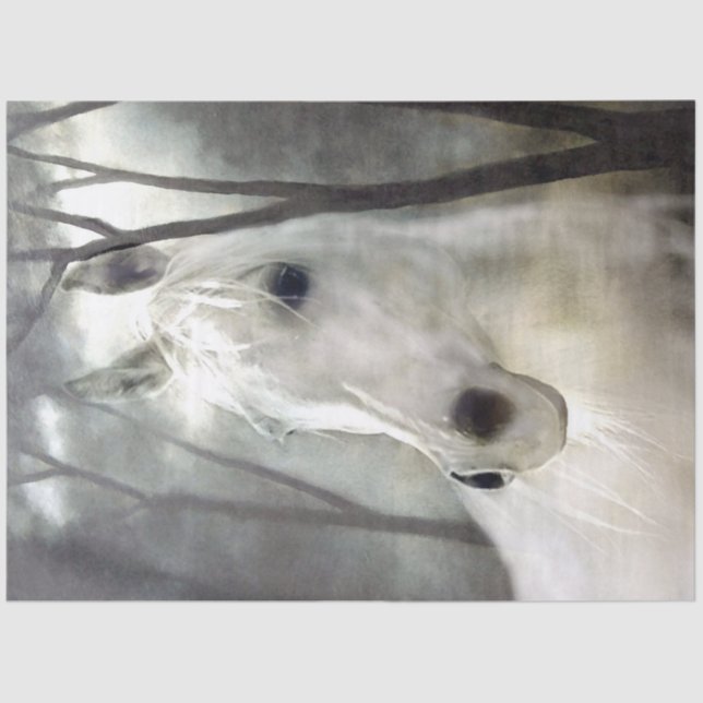 Papel De Seda Cavalo Branco (Frente )
