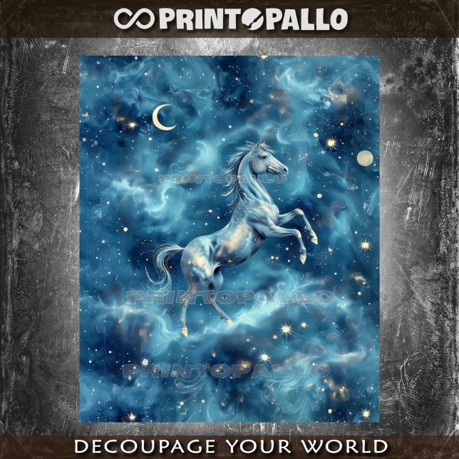 Papel De Seda Cavalo Celestial no Espaço (Criador carregado)